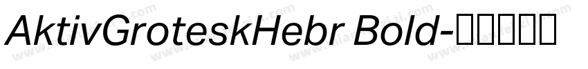 AktivGroteskHebr Bold字体转换